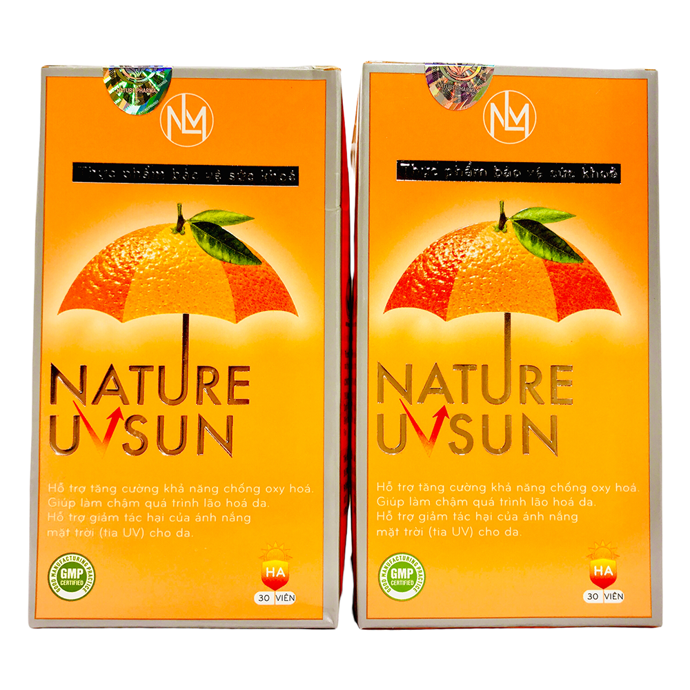 Combo Set 2 Hộp Viên Uống Nature UVSUN (30 Viên/Hộp) - Giúp Chống Oxy Hóa - Bảo vệ da khỏi tia UV